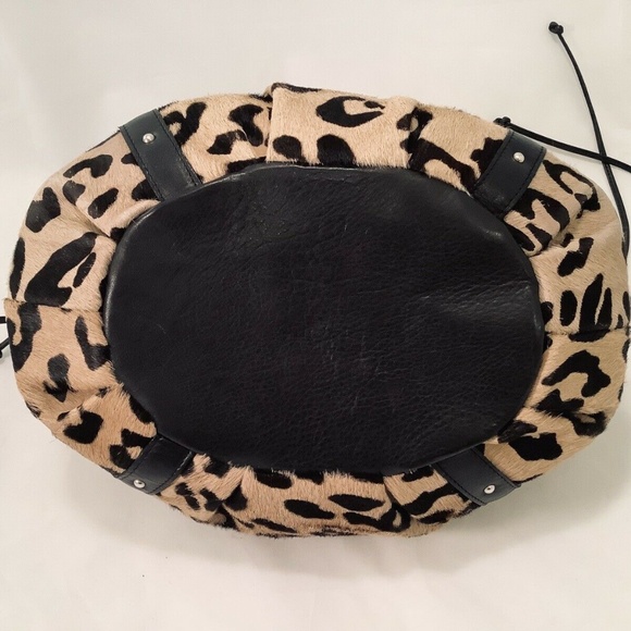 Cristina Made in Italy Leather Calf Leopard Bag - Picture 4 of 8